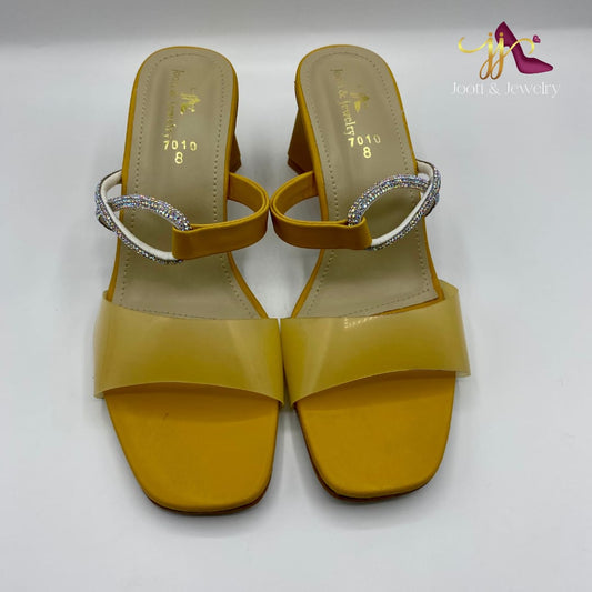 Yellow Wedge Heel